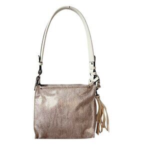 Sondra Roberts Squared Metallic Fabric Shoulder Bag – Art Deco Lining